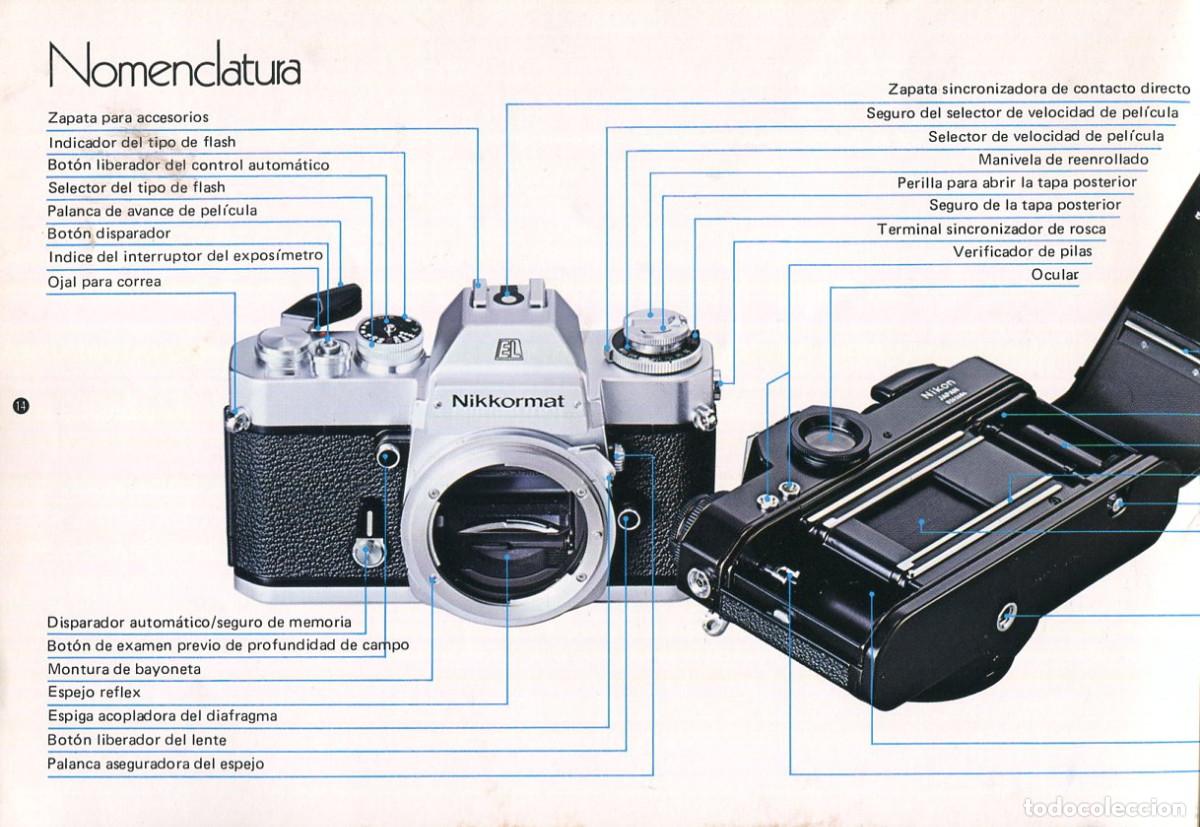 C&aacute;mara de fotos: CAT&Aacute;LOGO NIKON NIKKORMAT EL - Foto 4