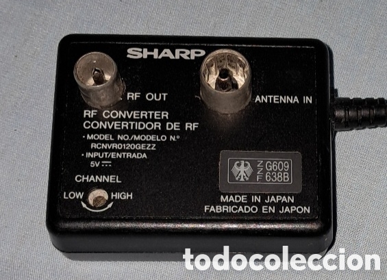 C&aacute;mara de fotos: CONVERTIDOR RF C&Aacute;MARA VIDEO SHARP - Foto 1