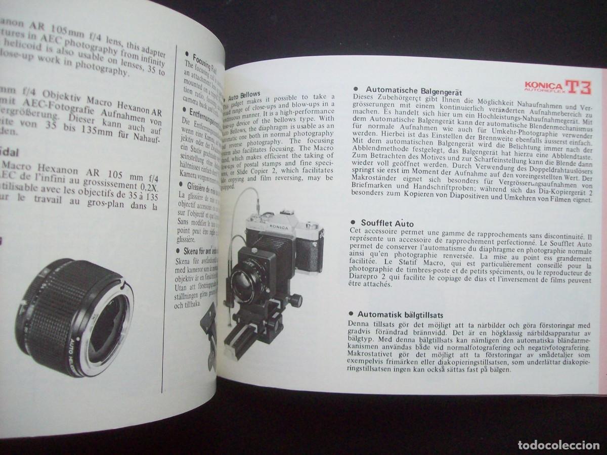 C&aacute;mara de fotos: MANUAL INSTRUCCIONES KONICA AUTOREFLEX T3 - Foto 7