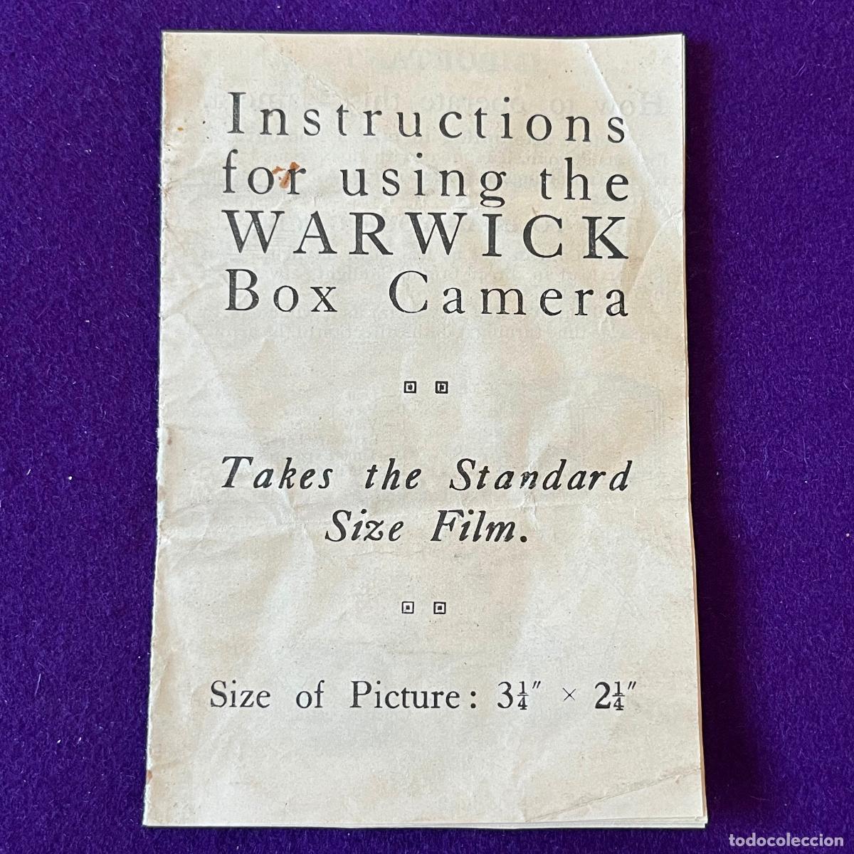 C&aacute;mara de fotos: INSTRUCCIONES DE USO DE CAMARA WARWICK BOX. - Foto 1