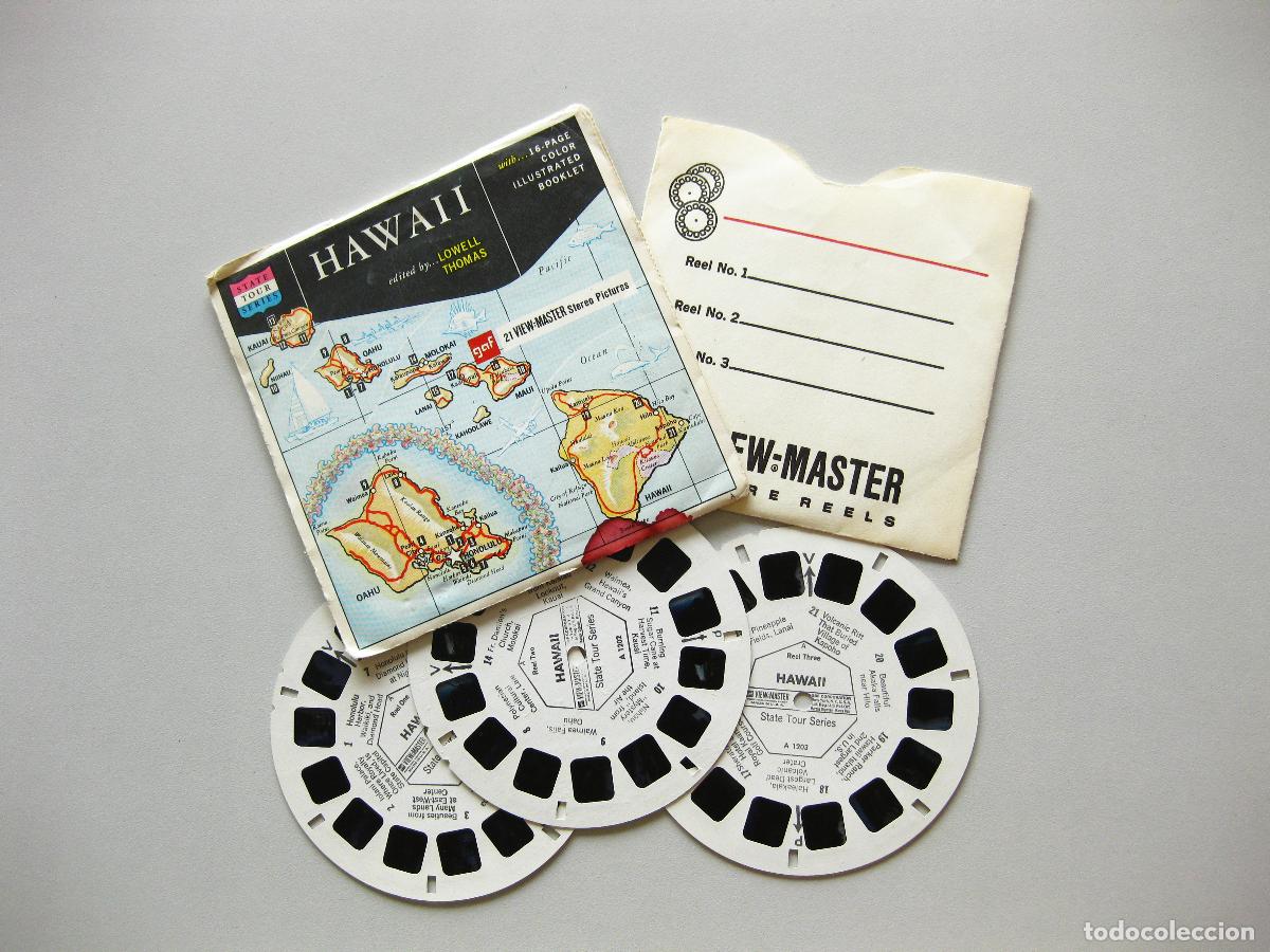 C&acirc;maras de fotos: VISTAS DEL VISOR ESTEREOSC&Oacute;PICO VIEW-MASTER. HAWAI I. 21 STEREO PICTURES. KODAK A120