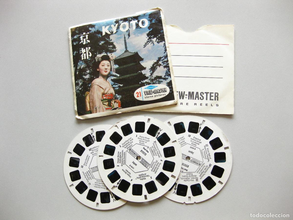 C&acirc;maras de fotos: VISTAS DEL VISOR ESTEREOSC&Oacute;PICO VIEW-MASTER. KYOTO. 21 STEREO PICTURES. KODAK B263