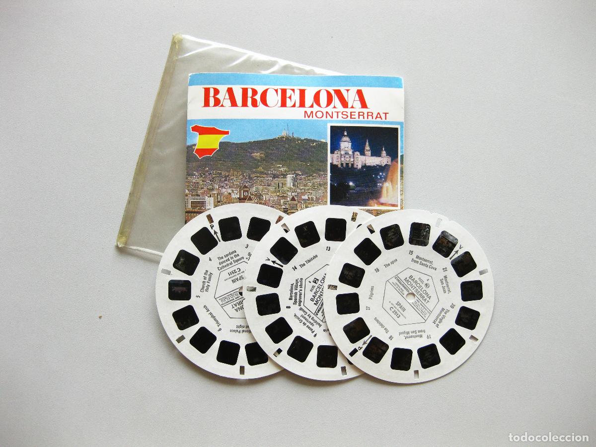 C&acirc;maras de fotos: VISTAS DEL VISOR ESTEREOSC&Oacute;PICO VIEW-MASTER. BARCELONA MONTSEERAT. 21 STEREO PICTURES. C251