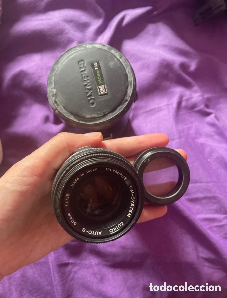 C&aacute;mara de fotos: C&aacute;mara anal&oacute;gica olympus con sus accesorios - Foto 4