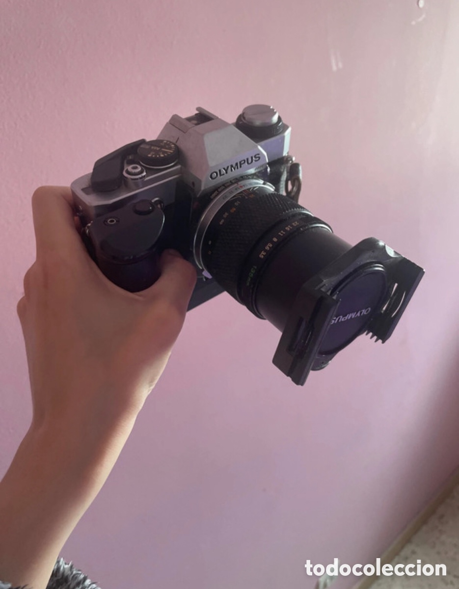 C&aacute;mara de fotos: C&aacute;mara anal&oacute;gica olympus con sus accesorios - Foto 5
