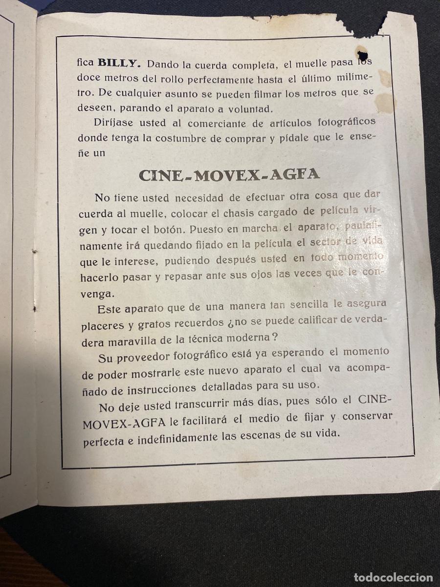 C&aacute;mara de fotos: CATALOGO CINE MOVEX AGFA . 16 mm aprox 1920 - Foto 5