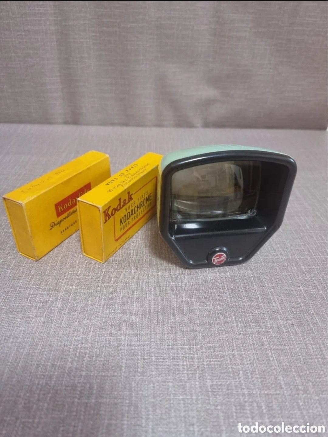 C&acirc;maras de fotos: 20 diapositivas PARIS a&ntilde;os 50+ VISOR+ 9 diapositivas