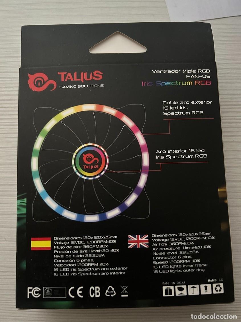 C&aacute;mara de fotos: Ventilador triple RGB TALIUS - Foto 3