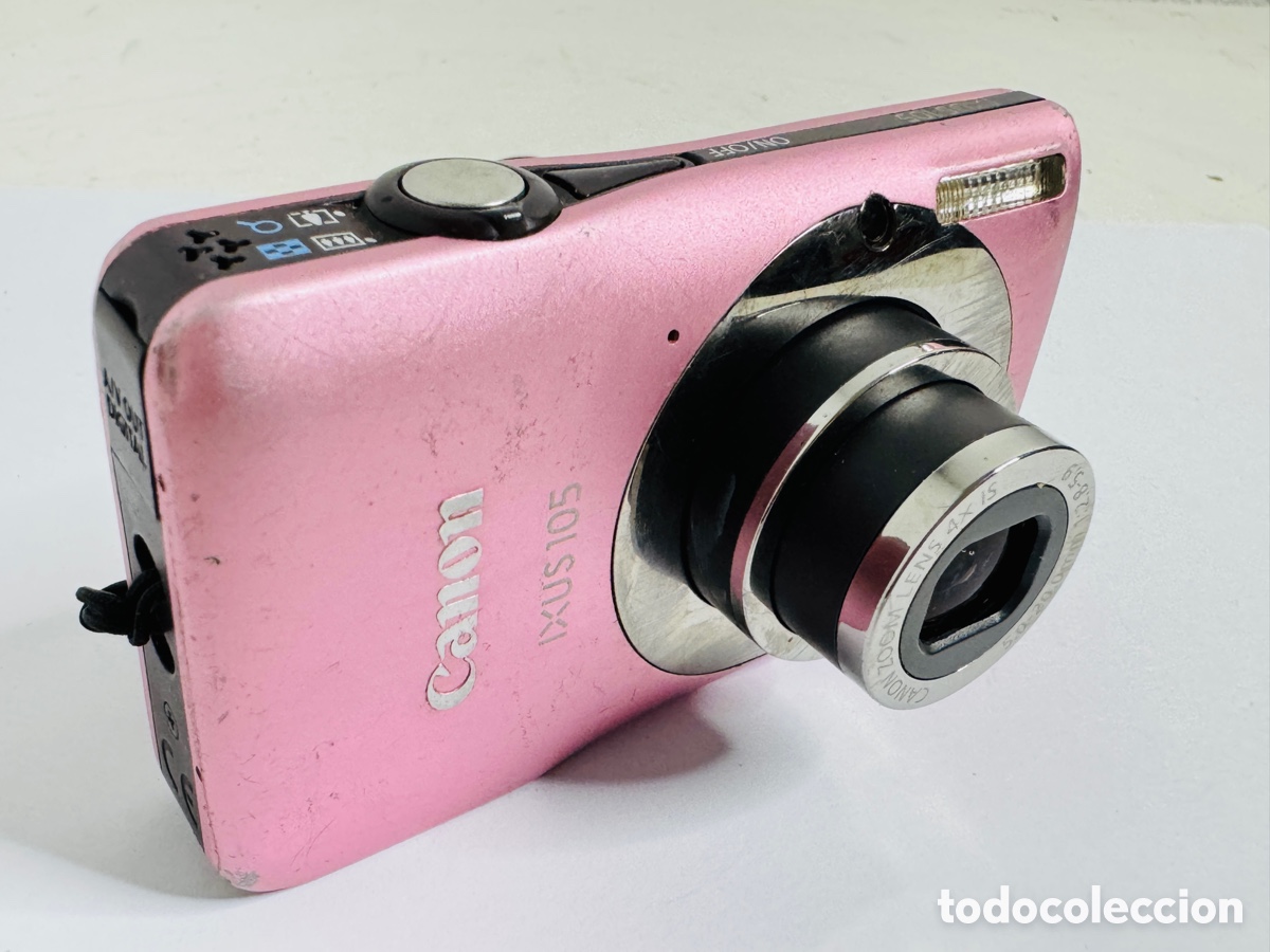 C&aacute;mara de fotos: Canon IXUS 105 Pink 12.1MP 4x Zoom IS Digital Funciona Mal Estado Est&eacute;tica