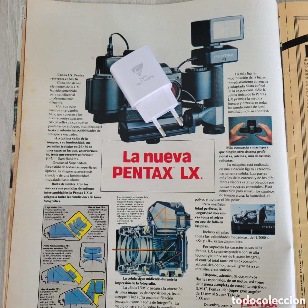 C&aacute;mara de fotos: Anuncio Pentax LX 1982
