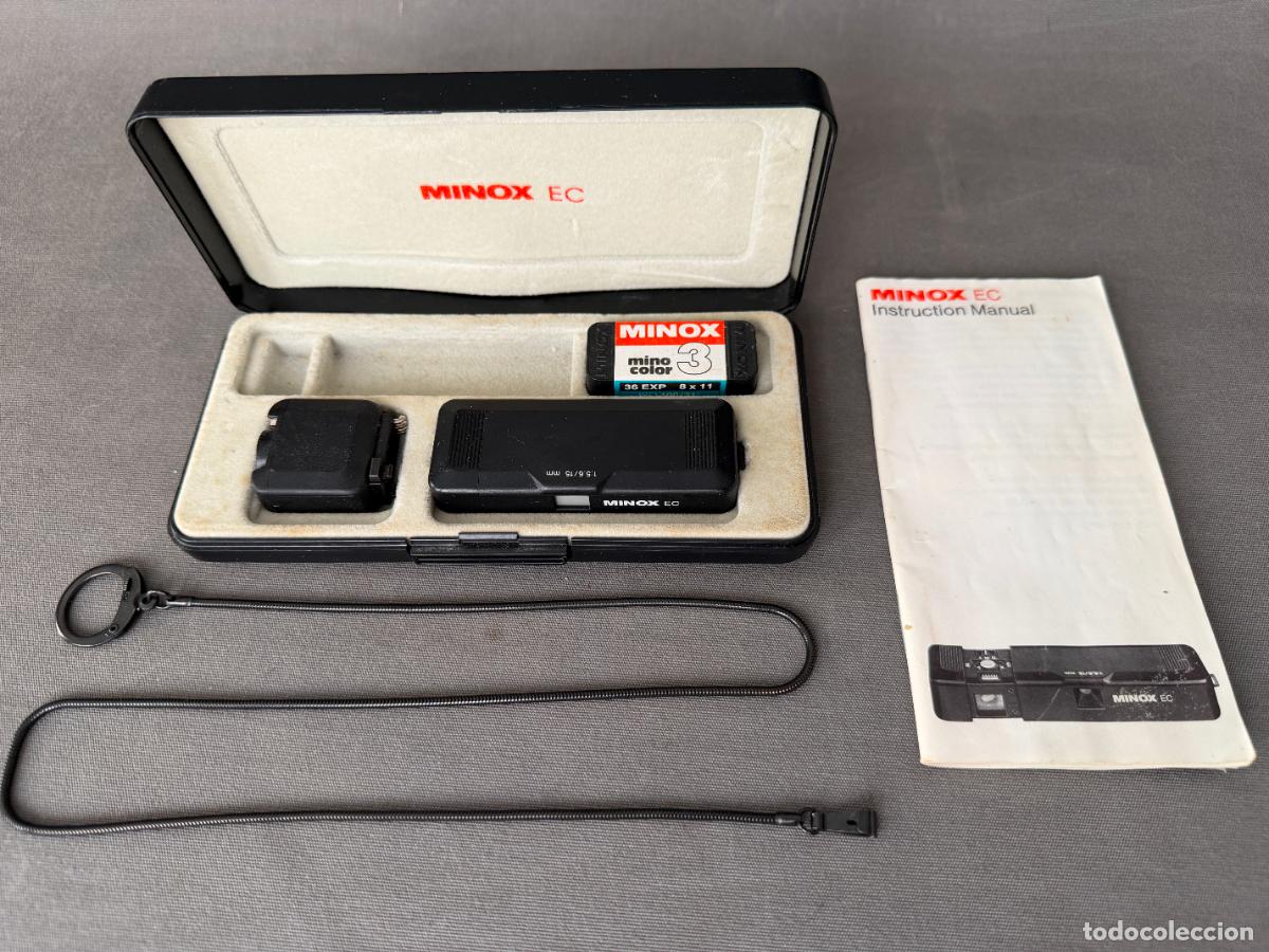 C&aacute;mara de fotos: Minox EC , C&aacute;mara espia Subminiatura ,1:5,6/15mm- estuche e instrucciones -Germany.