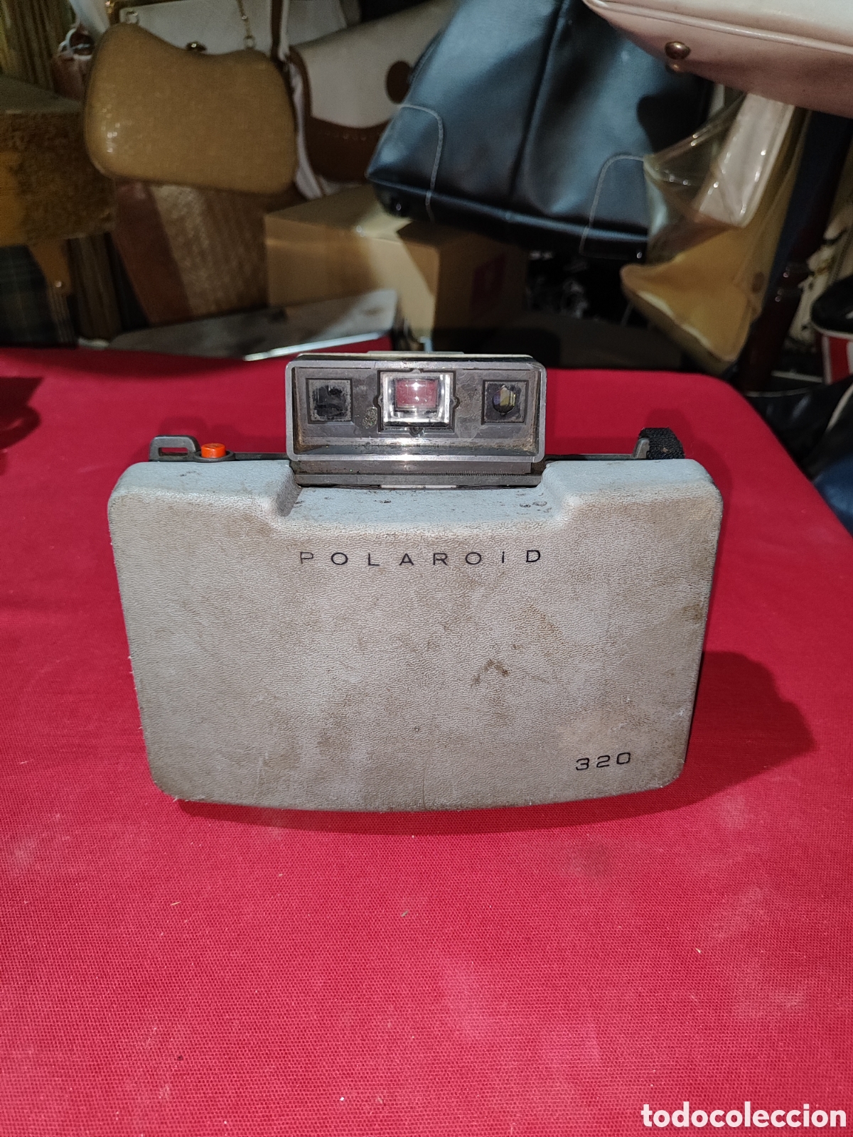 C&aacute;mara de fotos: Antigua c&aacute;mara de fuelle Polaroid 320 leer descripci&oacute;n