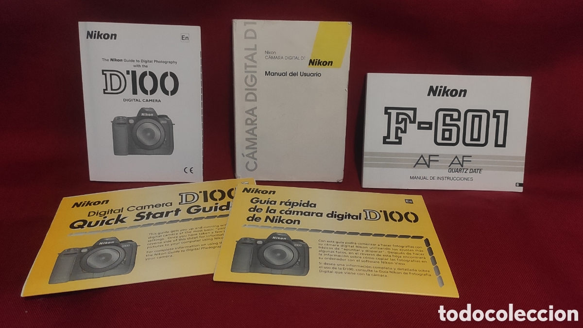 C&aacute;mara de fotos: Antiguos folletos instrucciones c&aacute;maras Nikon