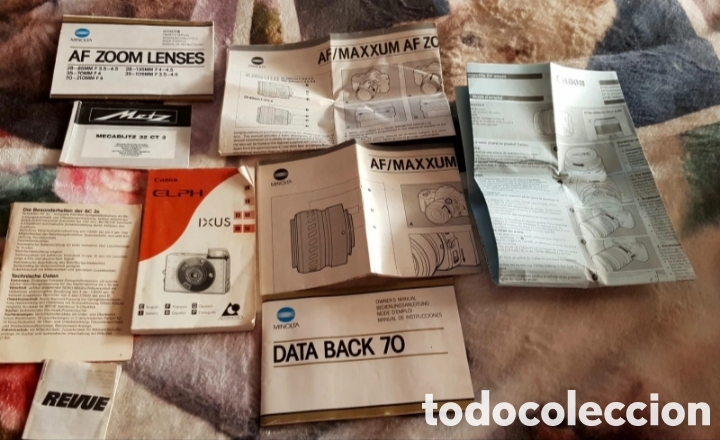 C&aacute;mara de fotos: Lote manuales fotografia