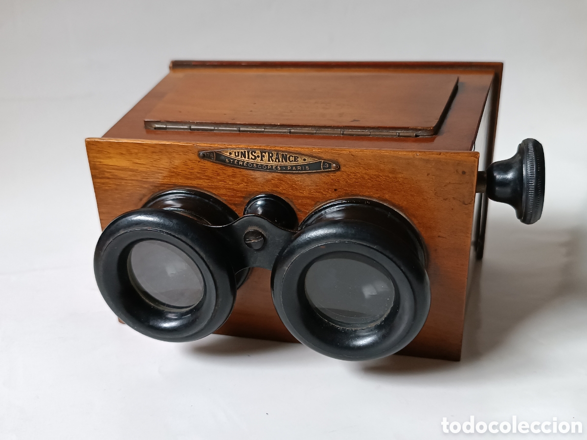 C&aacute;mara de fotos: Visor Estereosc&oacute;pico UNIS FRANCE - Stereoscopes Paris 76 3 - Antiguo Visor 3D -