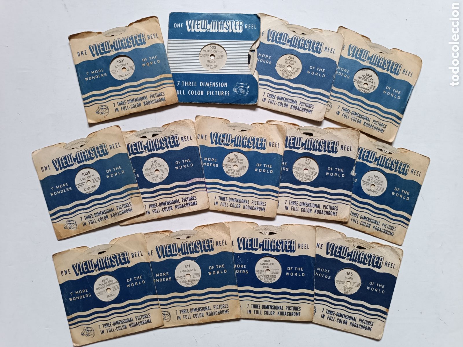 C&aacute;mara de fotos: LOTE 13 discos para visor VIEW-MASTER - vistas en 3D - Ver listado y estado -
