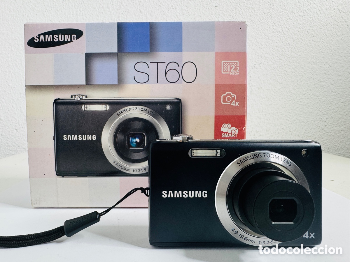 C&aacute;mara de fotos: Samsung Digital Camera ST6O 12.2MP Black Tested Full Working