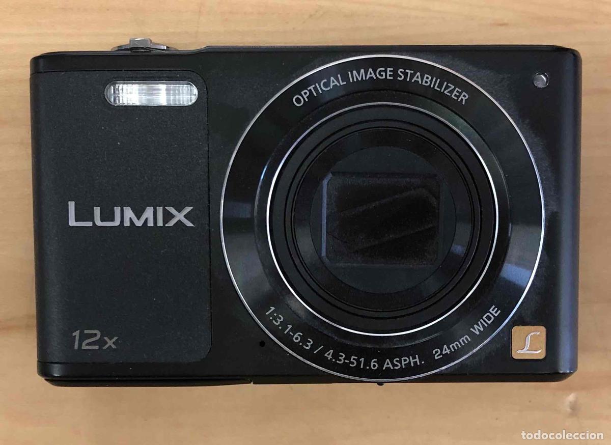 C&aacute;mara de fotos: CAMARA DIGITAL LUMIX PANASONIC 12 X 1:3.1-6.3/4.3-51.6 ASPH 24 MM WIDE CON TARJETA Y BATERIA