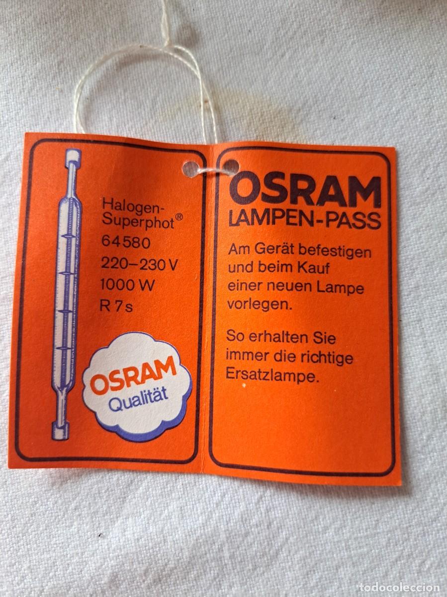 C&aacute;mara de fotos: L&aacute;mpara hal&oacute;gena vintage de la marca Osram - Foto 10
