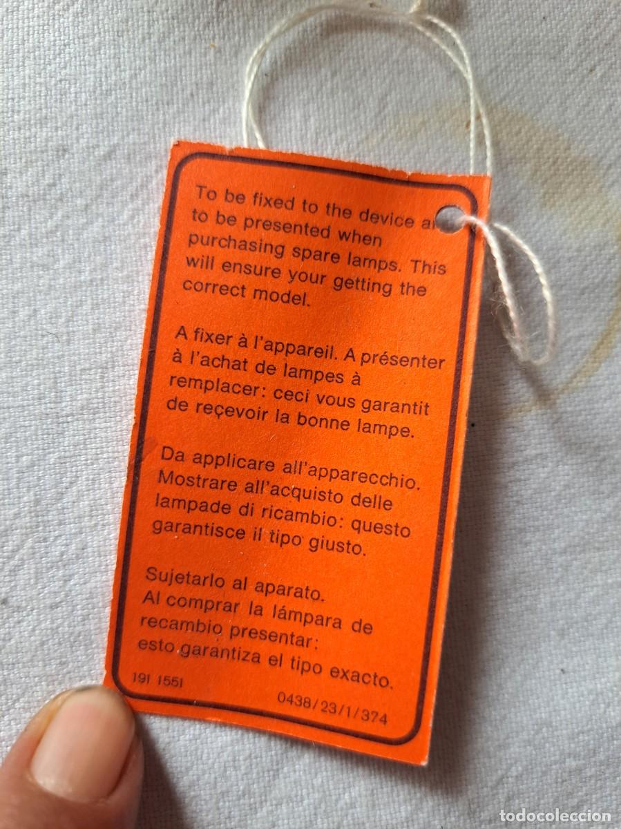 C&aacute;mara de fotos: L&aacute;mpara hal&oacute;gena vintage de la marca Osram - Foto 11