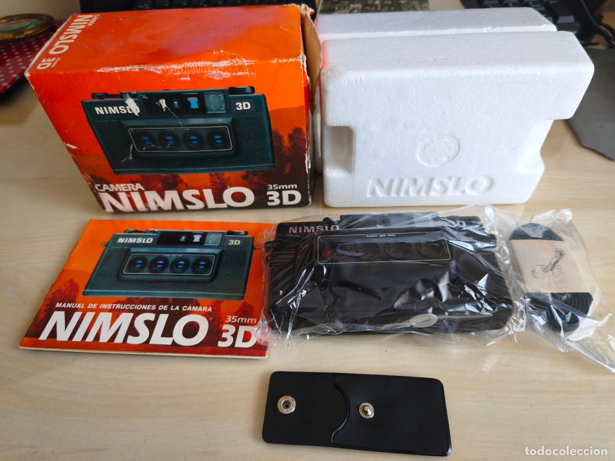 C&aacute;mara de fotos: Camera Nimslo 35 mm. 3D. Sin uso aparente. Pieza de colecci&oacute;n. 1982