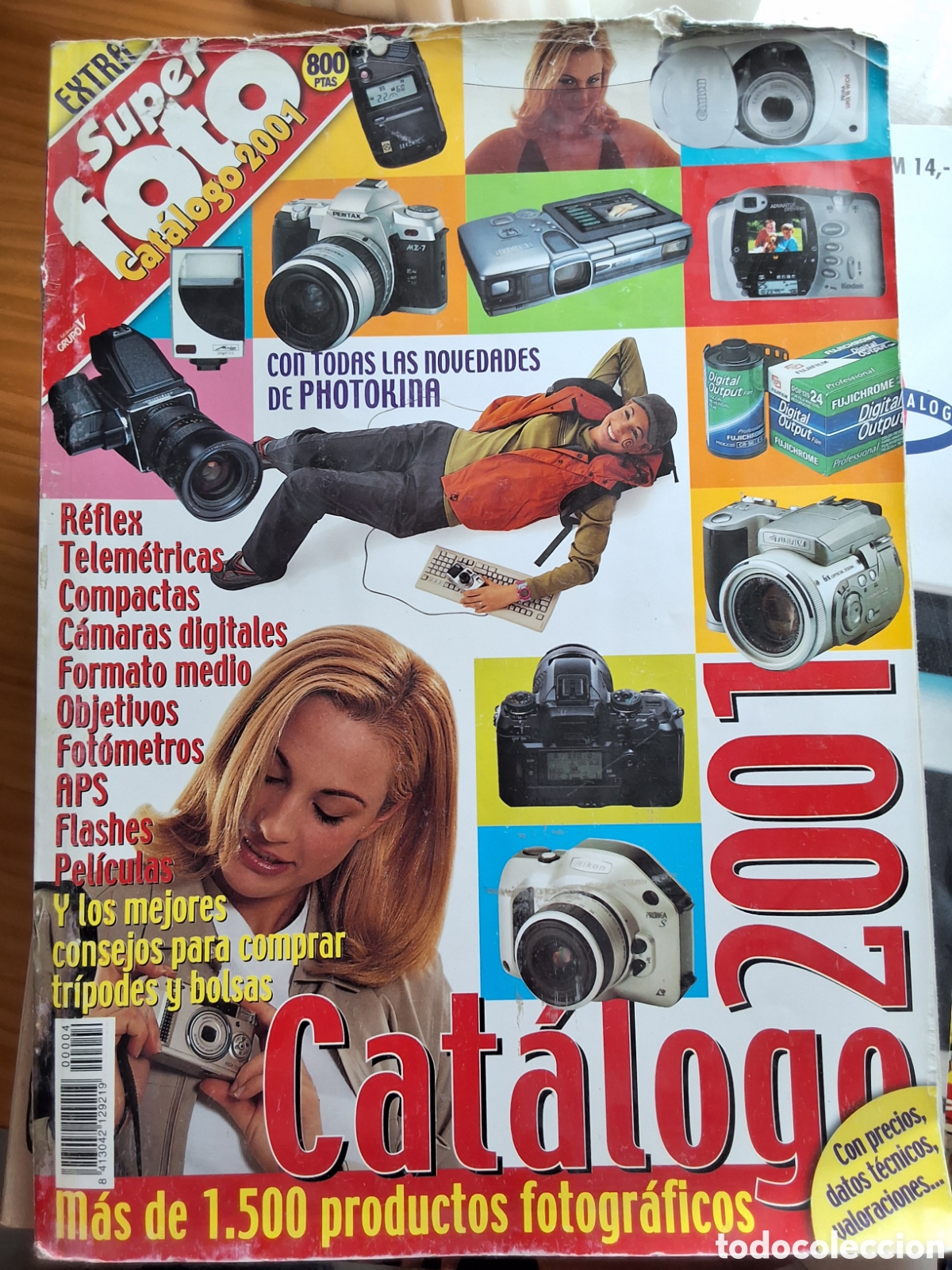 C&aacute;mara de fotos: Super foto revista catalogo a&ntilde;o 2001 precios datos tecnicos valoraciones de material fotogr&aacute;fico
