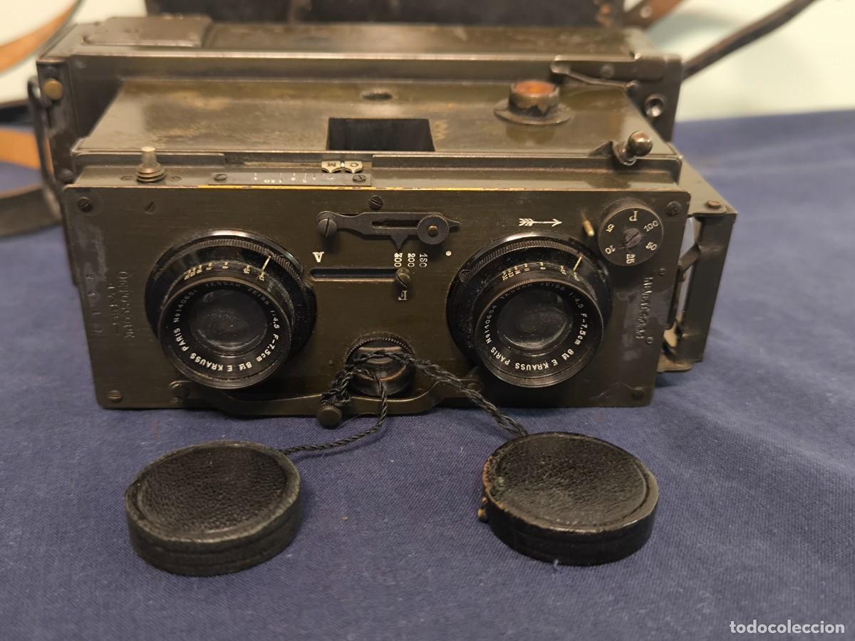 C&aacute;mara de fotos: ONTOSCOPIO.CAMARA ESTEREO DE LA MARCA CORNU DE 1900-1920 - Foto 3