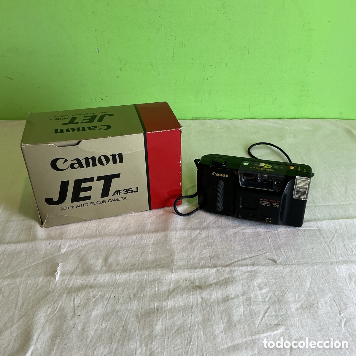 C&aacute;mara de fotos: C&aacute;mara Canon Jet AF35J original con caja &ndash; c&aacute;mara compacta autofocus vintage 35mm