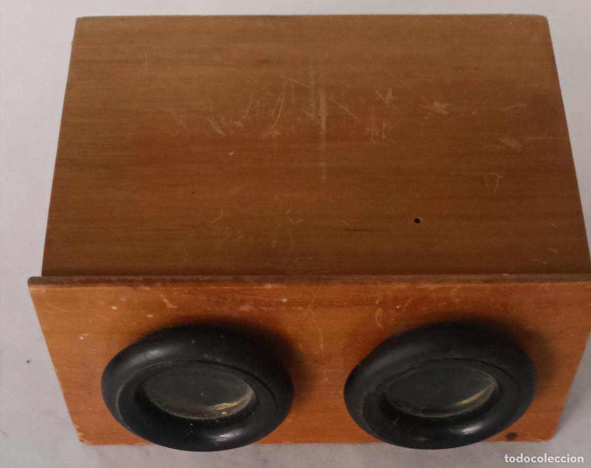 Fotokamera: VISOR ESTEREOSCOPICO DE MADERA FORMATO 6 X 13 cm.