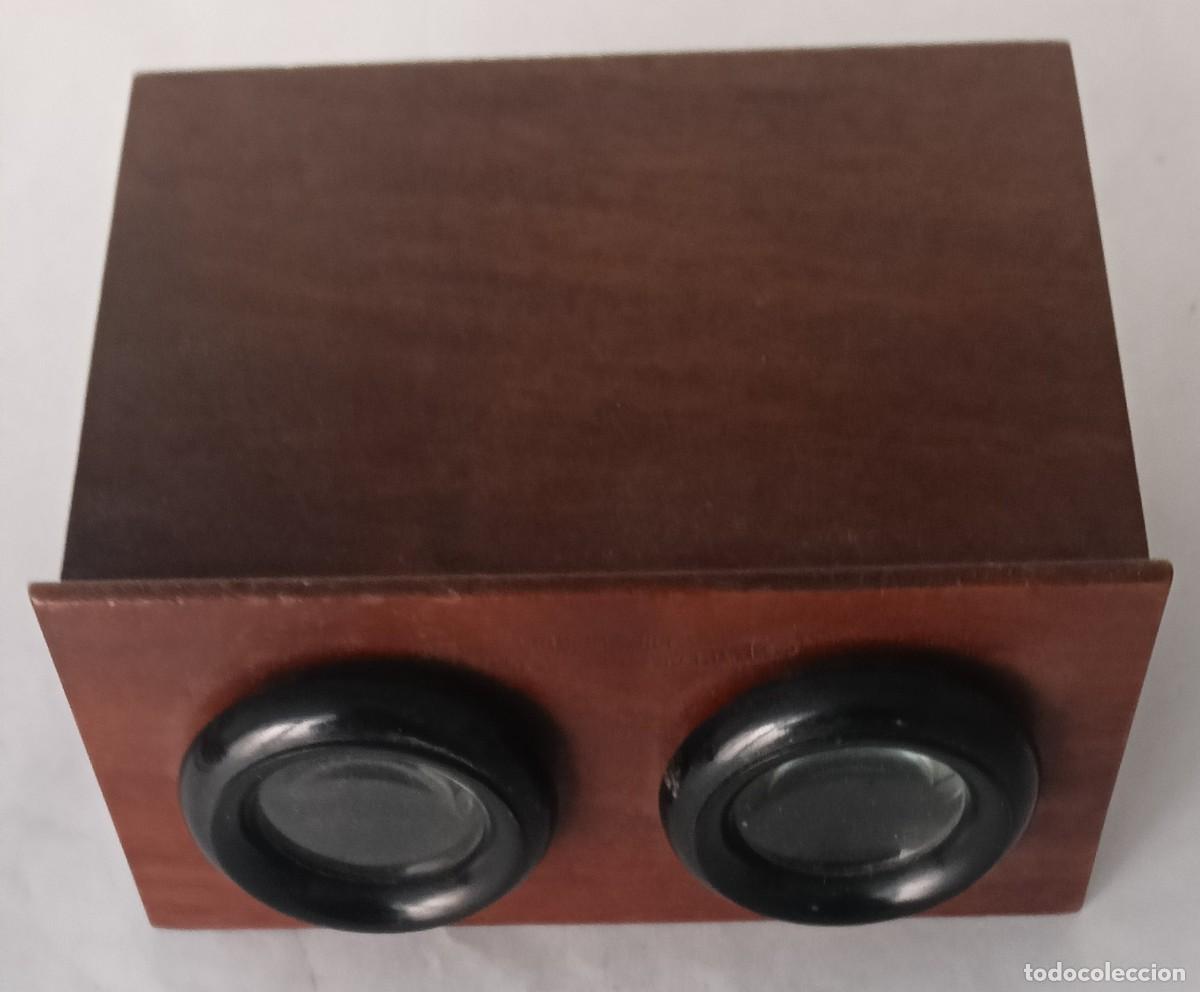 Fotokamera: VISOR ESTEREOSCOPICO DE MADERA FORMATO 6 X 13 cm.