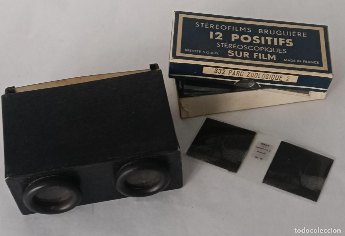 Fotokamera: VISOR ESTEREOSCOPICO CON VISTAS DE ANIMALES DEL ZOO FORMATO 4.5 X 10.7 cm.