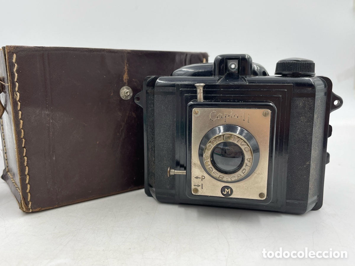 C&aacute;mara de fotos: c&aacute;mara fotogr&aacute;fica antigua Capta II de Industrias Matutano. A&ntilde;os 50.