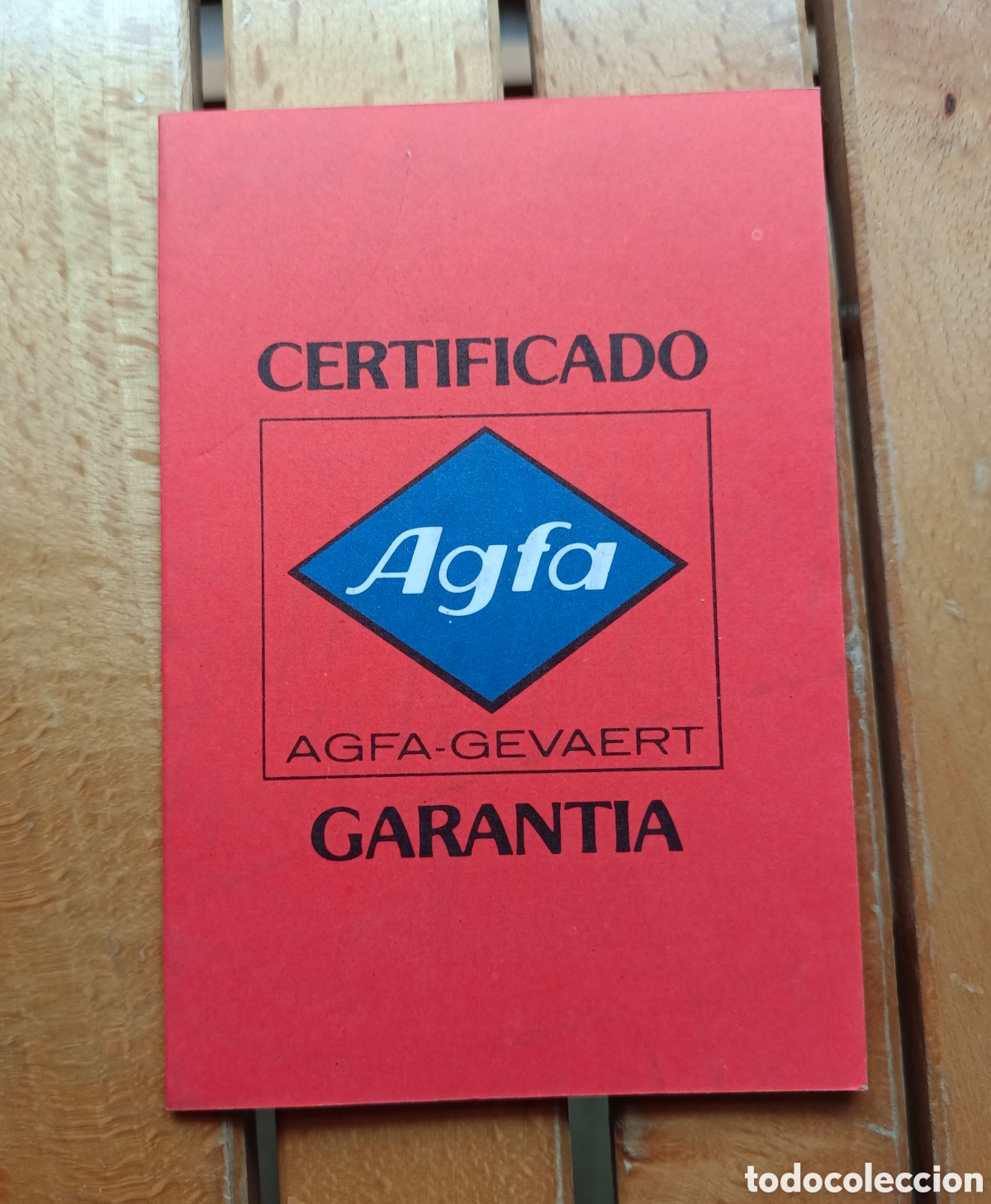 C&aacute;mara de fotos: Certificado Agfa garantia a&ntilde;o 1983 Diamator AF 5947-608