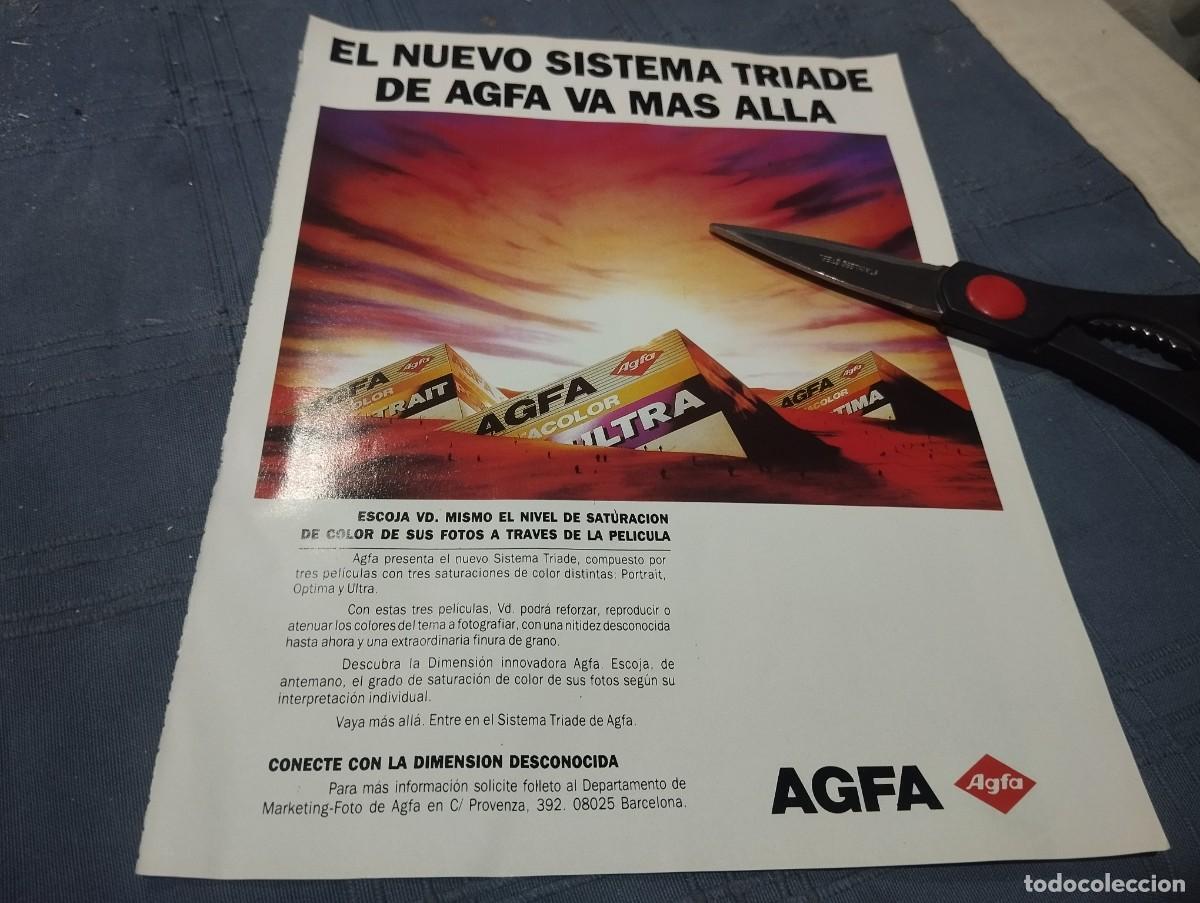 C&aacute;mara de fotos: AGFA PEL&Iacute;CULA CARRETE FOTOS ANUNCIO PUBLICIDAD REVISTA 1991 BONITO PARA ENMARCAR