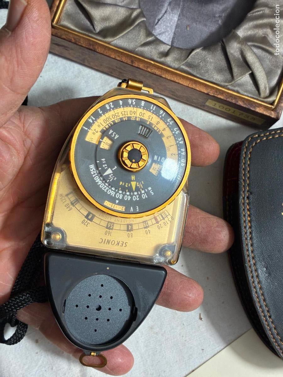 C&aacute;mara de fotos: Fotometro medidor de luz Sekonic L 398 edici&oacute;n limitada oro studio de luxe conmemorativo ver fotos