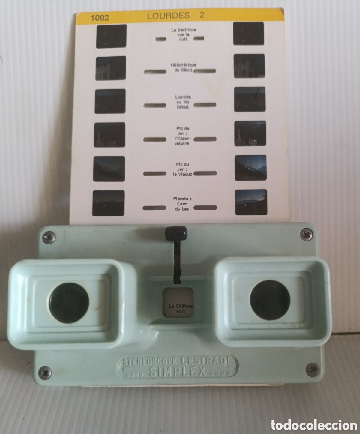 C&aacute;mara de fotos: Visor diapositivas SIMPLEX lestrade con diapositiva a&ntilde;os 60