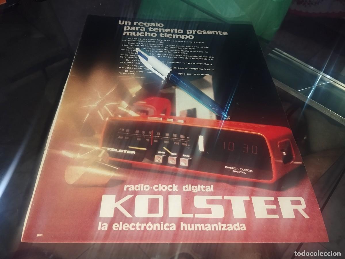 C&aacute;mara de fotos: RADIO CLOCK DIGITAL KOLSTER ANUNCIO PUBLICIDAD REVISTA 1975 BONITO PARA ENMARCAR