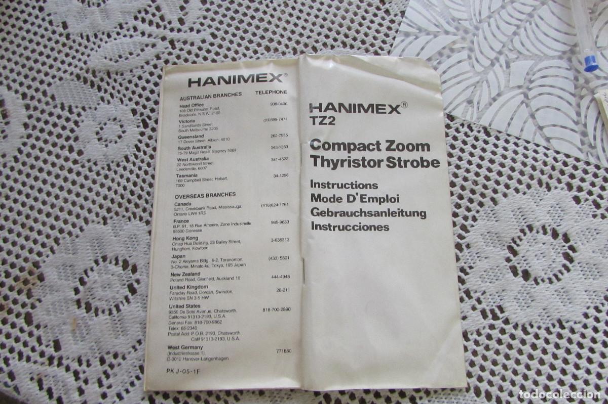 C&aacute;mara de fotos: MANUAL HANIMEX TZ2 COMPACT ZOOM THYRISTOR STROBE - Foto 1