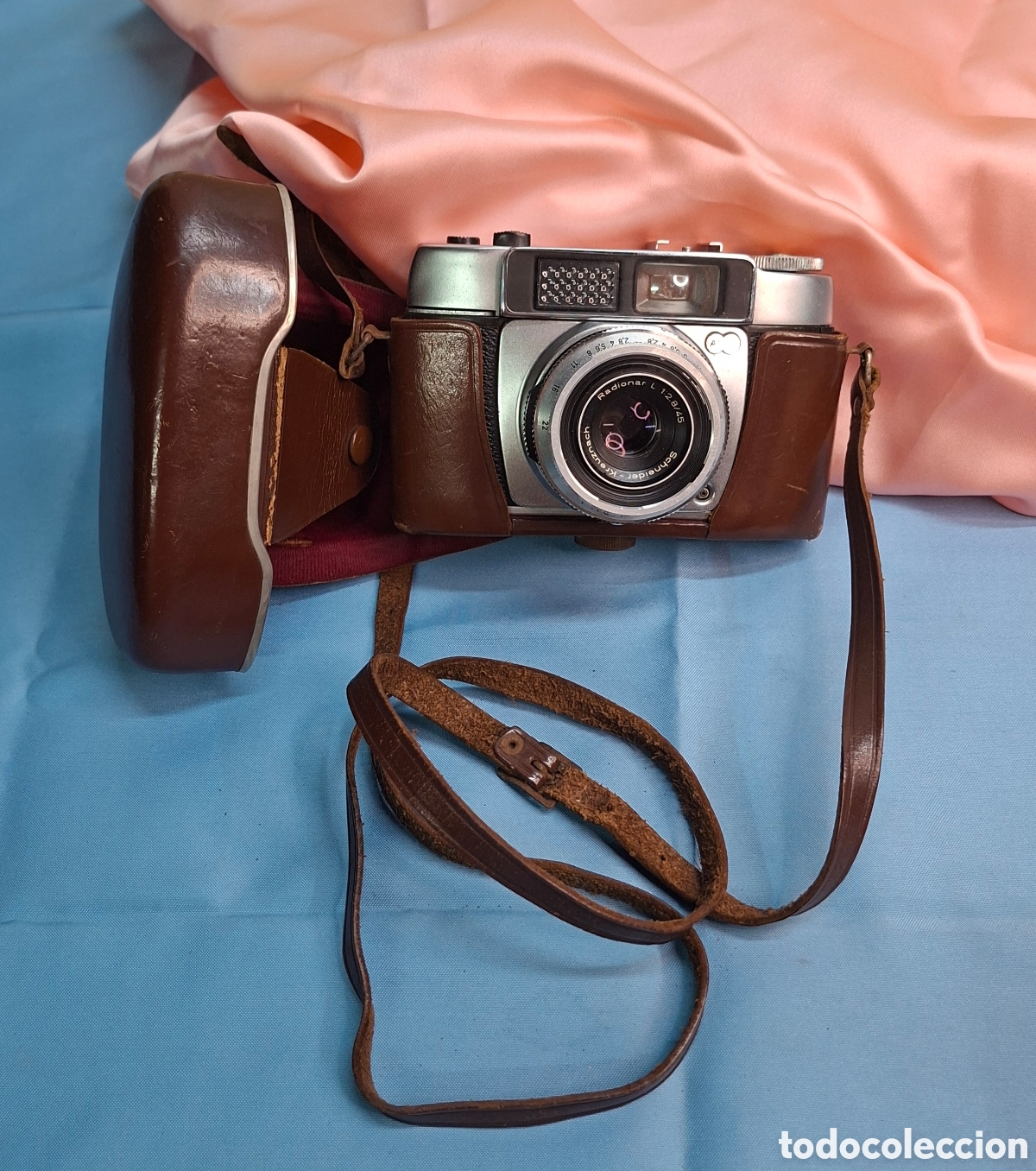 C&aacute;mara de fotos: C&aacute;mara Vintage ADOX Polo Mat 1 (A&ntilde;o 1960)+ Funda de Cuero Original