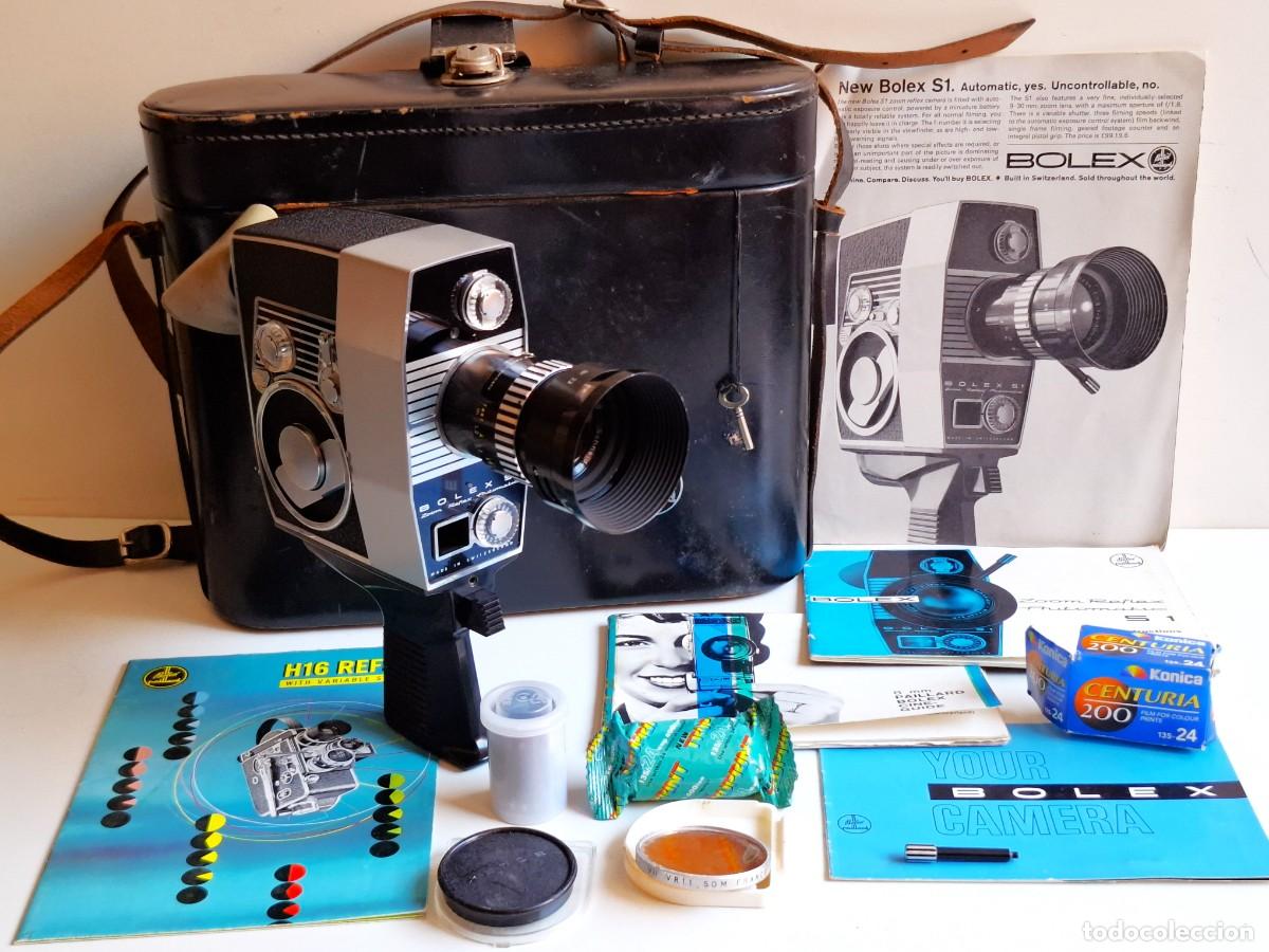 C&acirc;maras de fotos: CAMARA VINTAGE BOLEX S1 8mm - EN SU ESTUCHE CON VARIOS