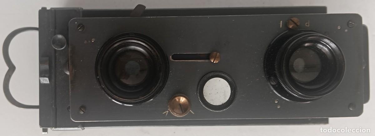 C&acirc;maras de fotos: CAMARA FOTOGRAFICA ESTEREOSCOPICA VERASCOPE 4.5 X 10.7 CM.