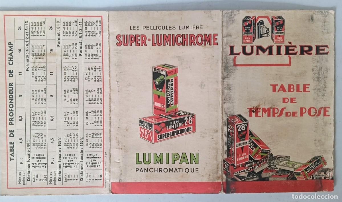 C&aacute;mara de fotos: LUMIERE TABLA DE TIEMPOS DE EXPOSICION - Foto 2