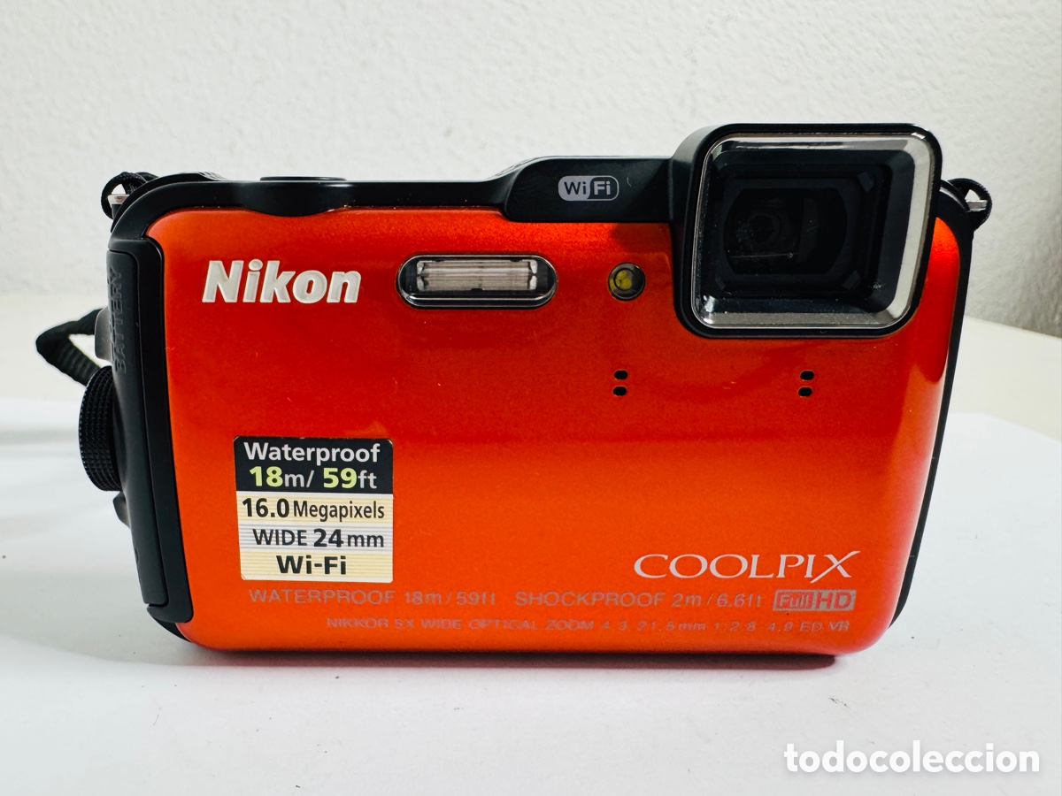 Photo camera: Nikon Coolpix AW120 16.0MP Digital Camera -. Waterproof WiFi shockproof Sin Cargador