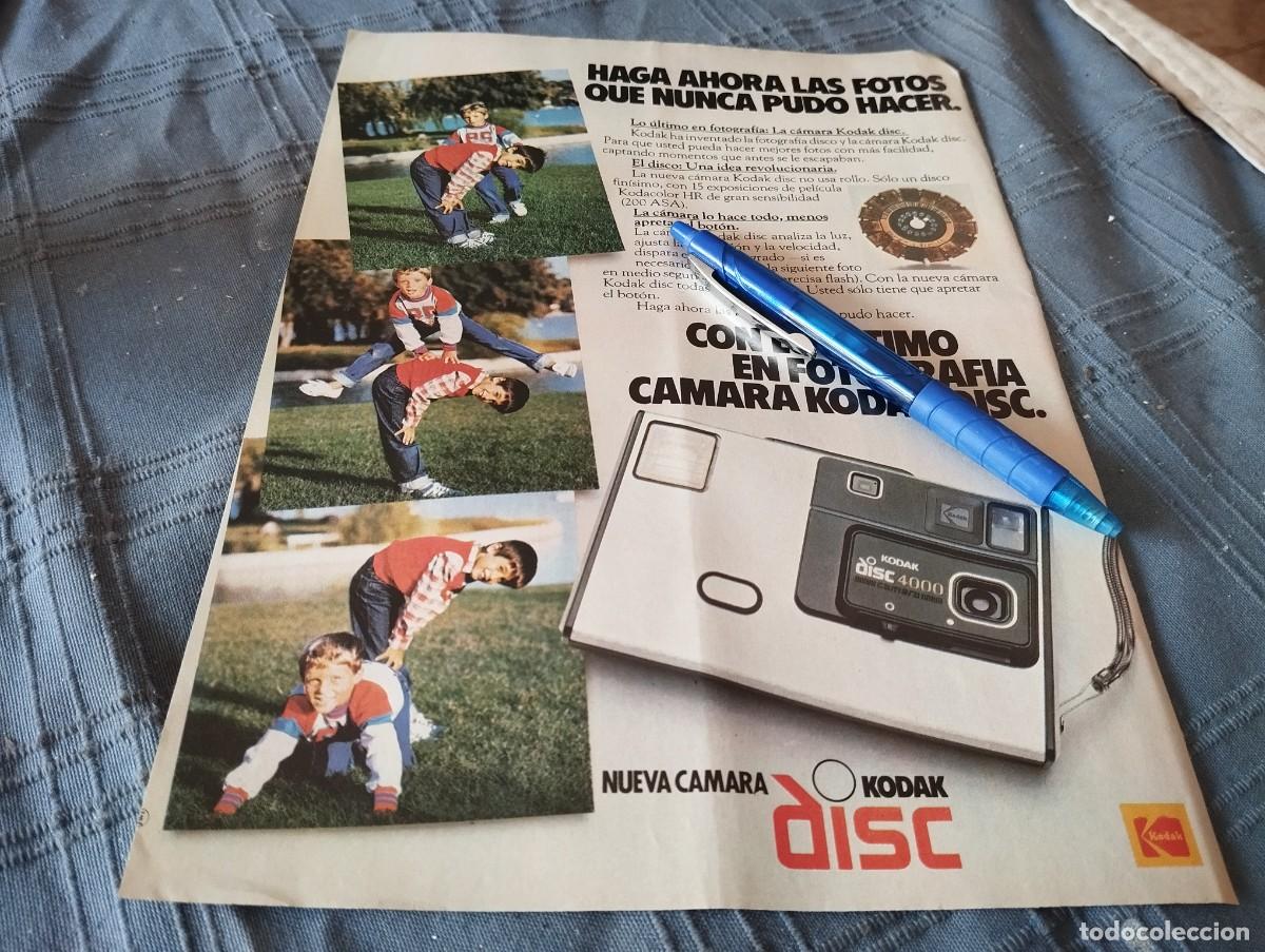 C&aacute;mara de fotos: KODAK DISC CAMARA DE FOTOS ANUNCIO PUBLICIDAD REVISTA