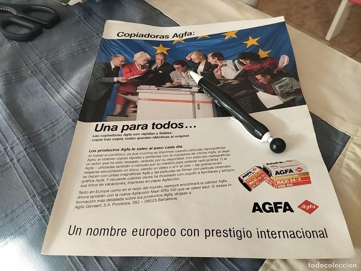 C&aacute;mara de fotos: AGFA CARRETE PEL&Iacute;CULA FOTOS ANUNCIO PUBLICIDAD REVISTA 1989