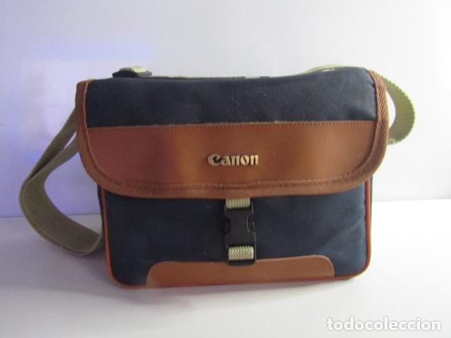 C&aacute;mara de fotos: BOLSA BANDOLERA VINTAGE CAMARAS CANON 500 O 5000 A&Ntilde;OS 80 - 90 RAR