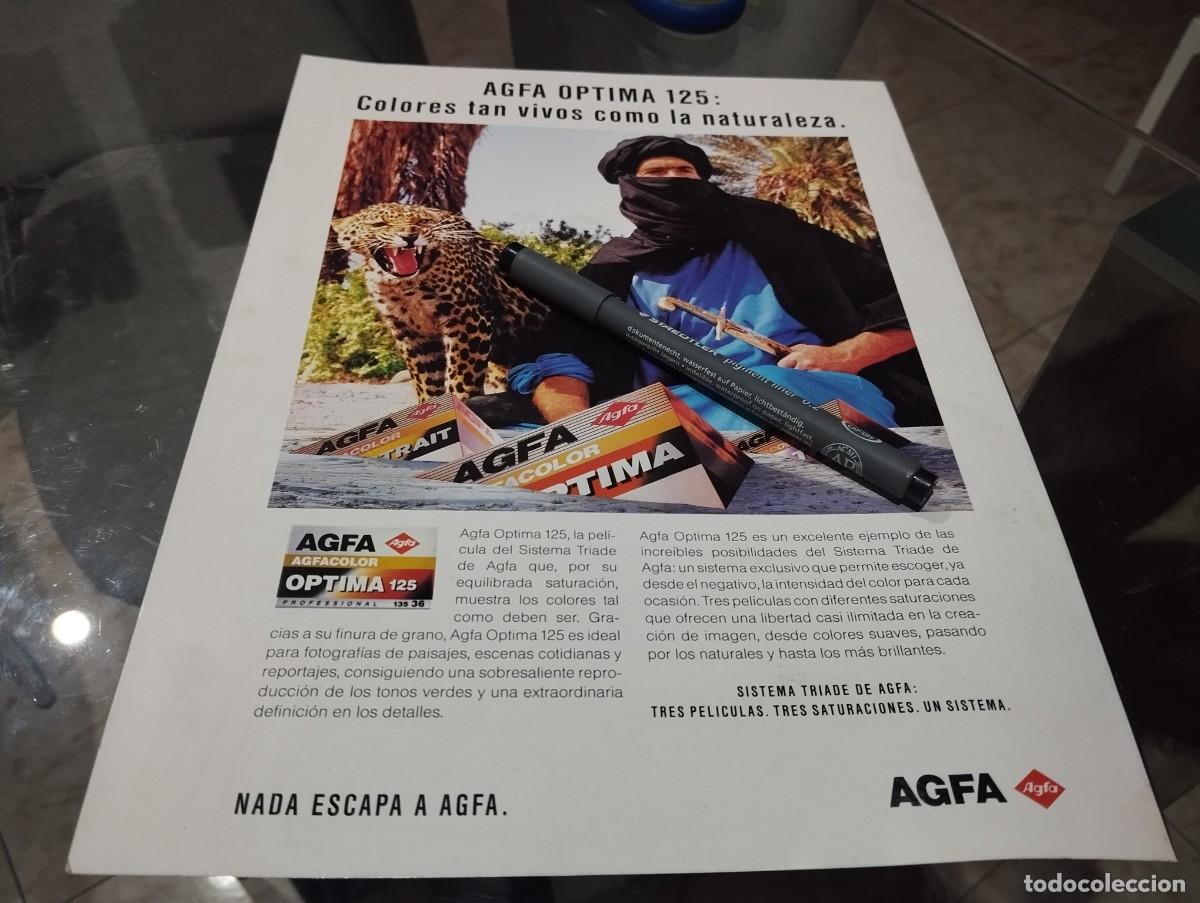 C&aacute;mara de fotos: VARRETE PELICULA FOTOS AGFA REVERSO CAMARA FOTOGR&Aacute;FICA NIKON F90 ANUNCIO PUBLICIDAD REVISTA 1992