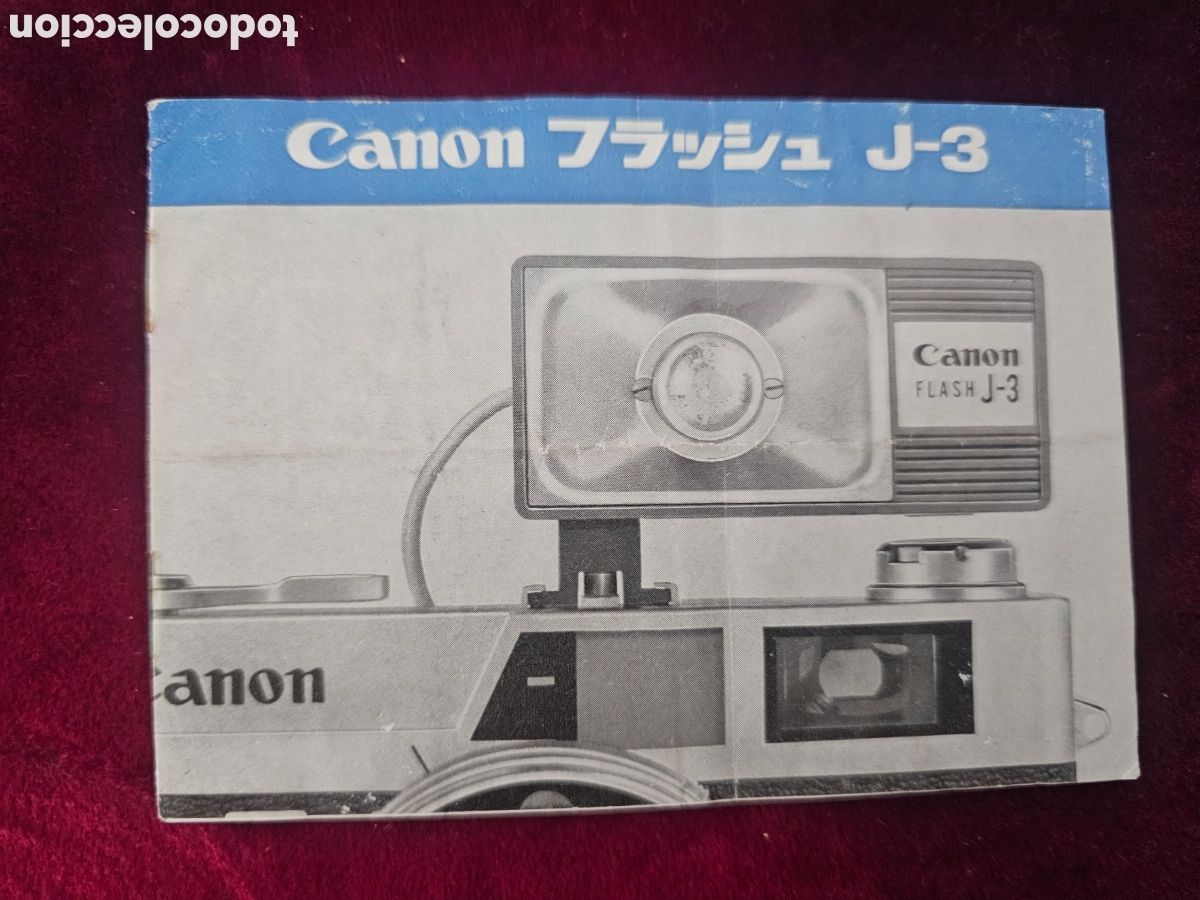 C&aacute;mara de fotos: Folleto / Manual de Instrucciones Original Canon Flash J-3 en Japon&eacute;s Japon