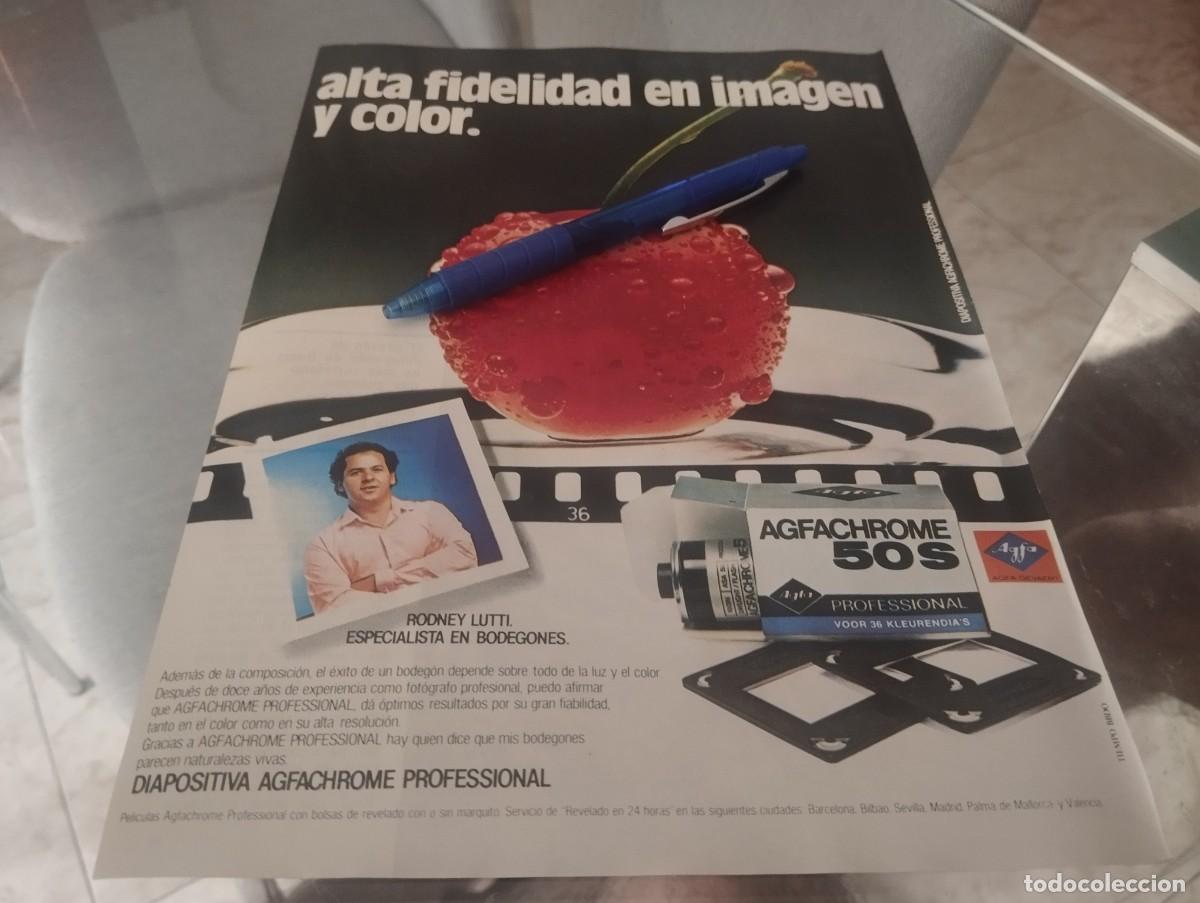 C&aacute;mara de fotos: AGFACHROME 50 S CARRETE PELICULA FOTOS CLIPPING ANUNCIO PUBLICIDAD REVISTA 1978