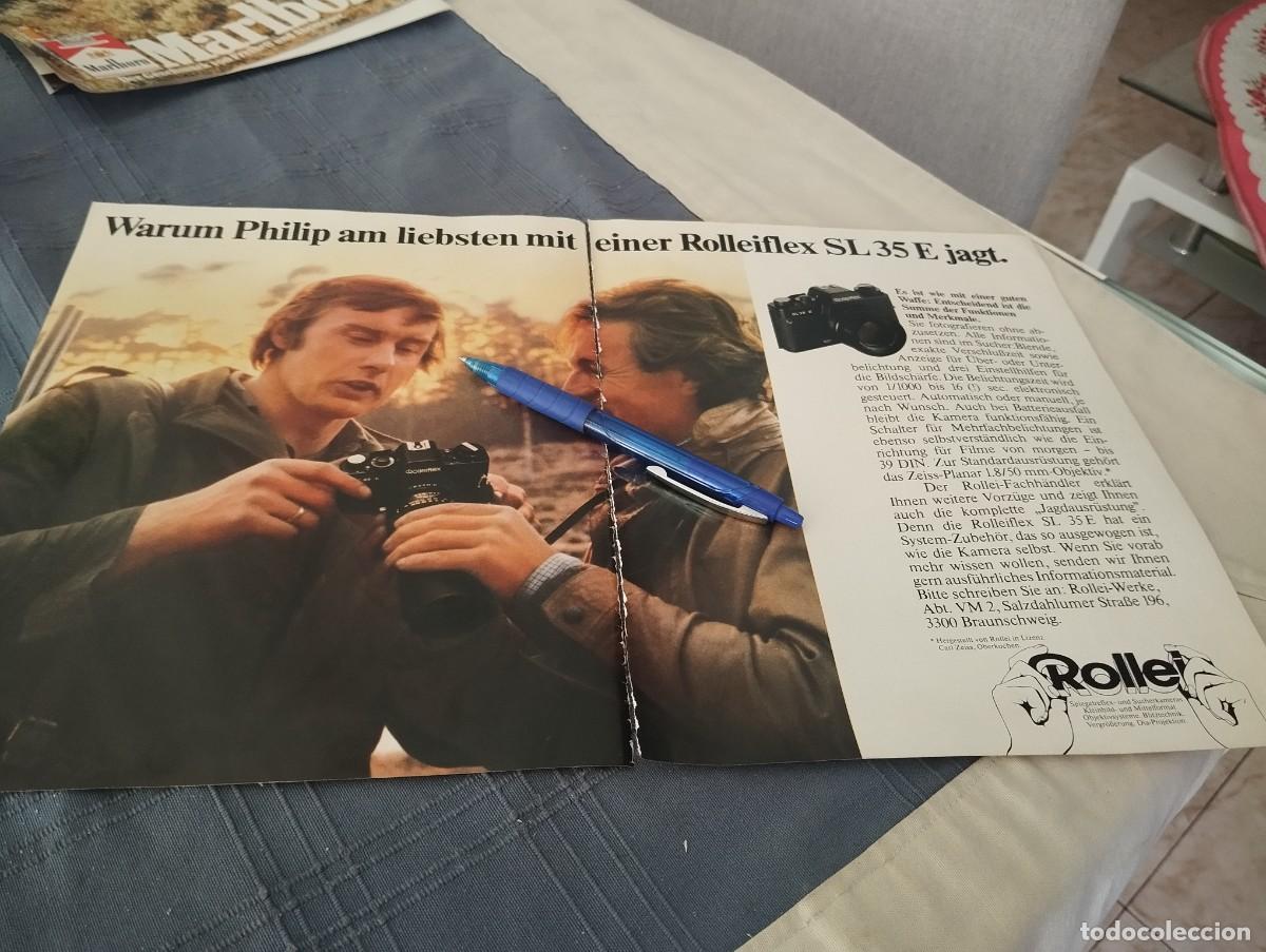 C&aacute;mara de fotos: ROLLEIFLEX SL 35 REVERSO GALLETAS CONTESSA CLIPPING HOJA ANUNCIO PUBLICIDAD REVISTA ALEMANA 1979